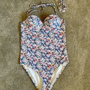JCrew One piece floral swimsuit